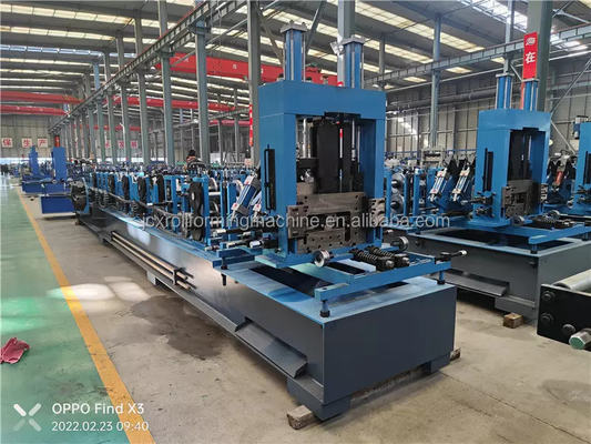 گالوانیزه CZ Purlin Roll Forming Machine PLC C Channel Roll Forming Machine