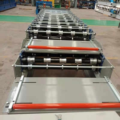 دستگاه شکل دهی رول دو لایه فولادی برای پانل دیواری سقف پروفیل Ibr Box فلزی