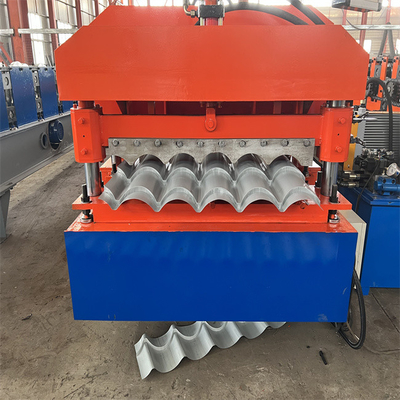 ضخامت اتوماتیک 0.3-0.8mm فلزی لعاب دار کاشی رول تشکیل دستگاه هیدرولیک