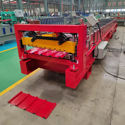 دستگاه رول فرمینگ ورق سقف ذوزنقه ای آهنی 0.3-0.8mm دستگاه پانل فلزی