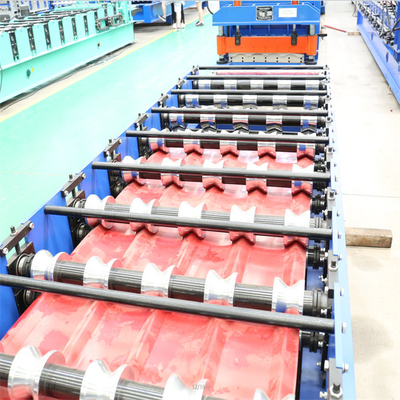 دستگاه تولید کاشی لعاب دار فولادی رنگی 0.3-0.8mm اتوماتیک