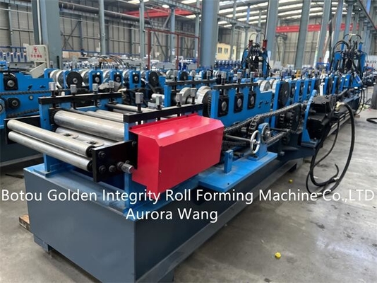 11 کیلووات CZ Purlin Roll Forming Machine تنظیم اندازه 80-300mm برای خانه های سازه فولادی