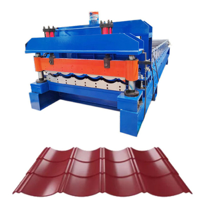 دستگاه شکل دهی رول کاشی لعابدار فلزی طرح جدید برای فولاد رنگی بامبو 0.3-0.8mm