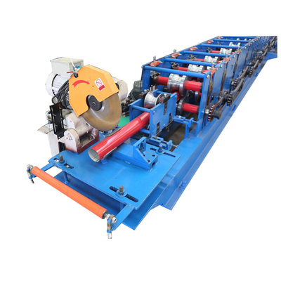 رنگ استیل CZ Purlin Roll Forming Machine Machine Water Gutter Downpipe Roll Forming Machine