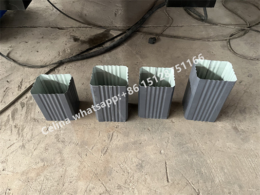 380 ولت 50 هرتز 3 فاز سقف ریج کلاهک رول دستگاه شکل دهی Downspout شماره 45 فولاد با روکش