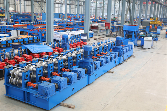 ماشین گاردریل بزرگراه گالوانیزه W Beam Guardrail Roll Forming Machine