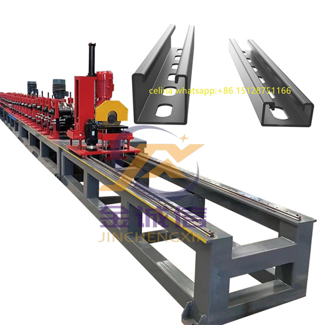 دستگاه C Channel، پشتیبانی پانل خورشیدی اتوماتیک Uni Strat C Channel Roll Forming Machine
