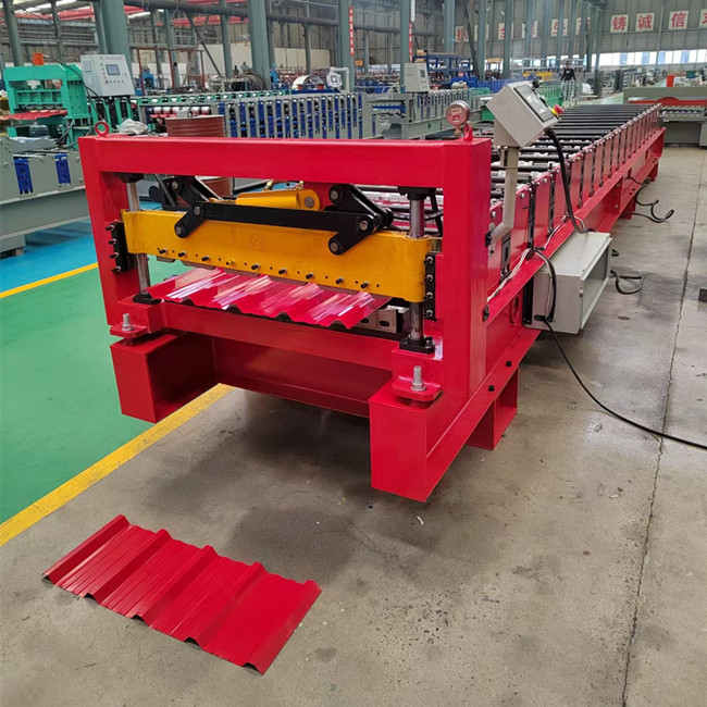 دستگاه رول فرمینگ ورق سقف ذوزنقه ای آهنی 0.3-0.8mm دستگاه پانل فلزی