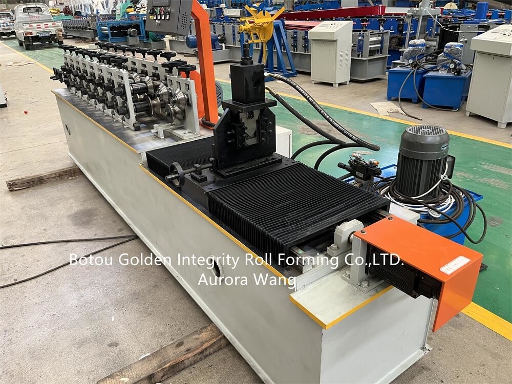 C U Profiles Shape Keel Roll Forming Machine 0.3-1.2mm فولاد گالوانیزه